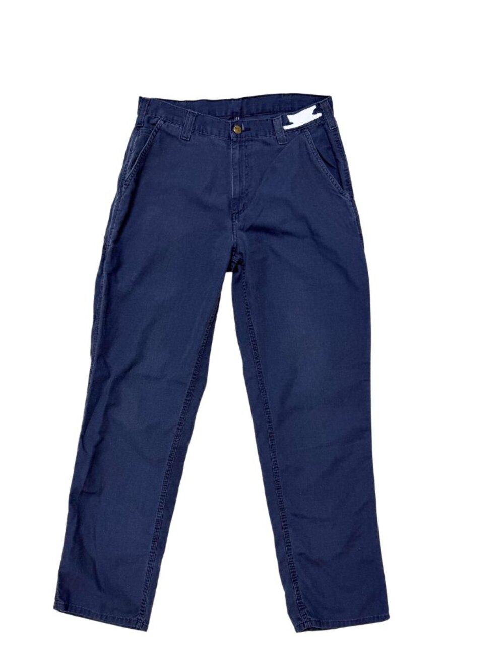 Carhartt Navy Blue Canvas Cargo Pants Size 33x34